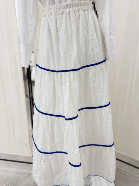 CONJUNTO FALDA Y PIQUILLO SONIQUETE AZUL 2